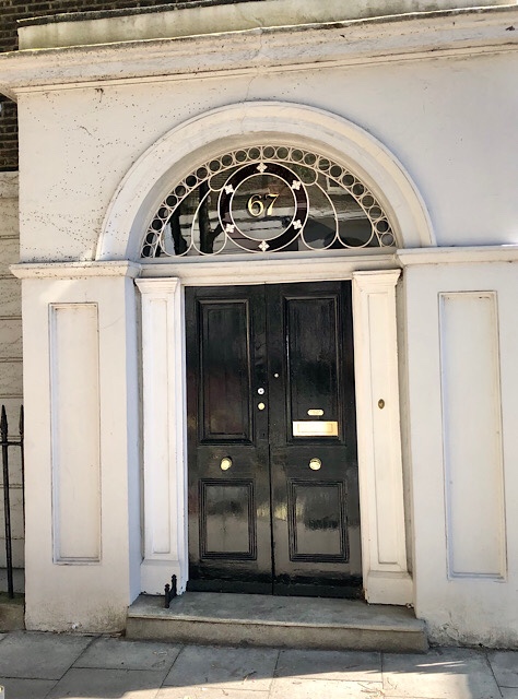 Georgian-style door with fanlight